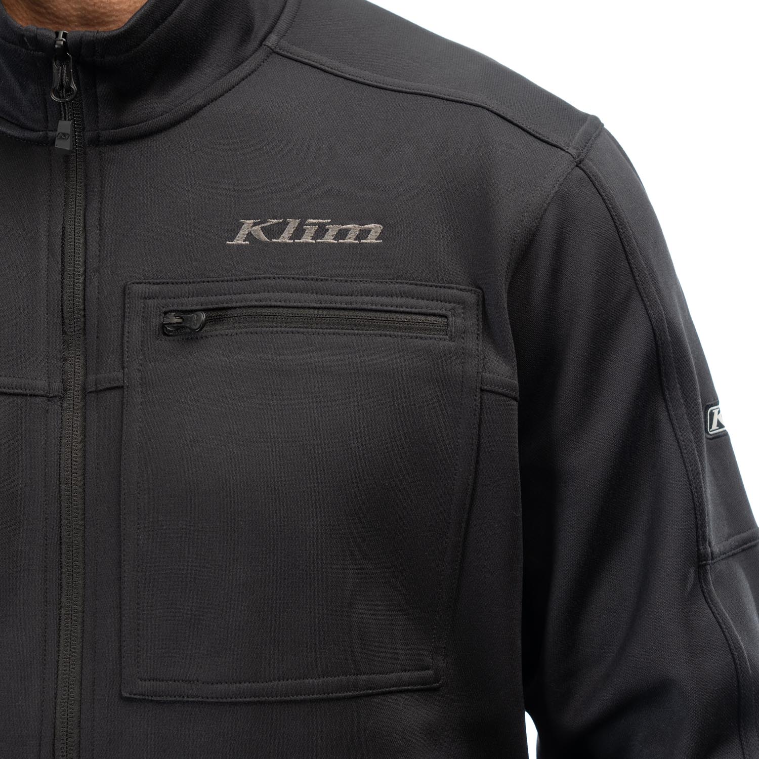 KLIM Felpa Con Cappuccio Glacier Uomo – Pile Elasticizzato Termico, Cerniera Intera, Colletto Alto, Vestibilità Regolare
